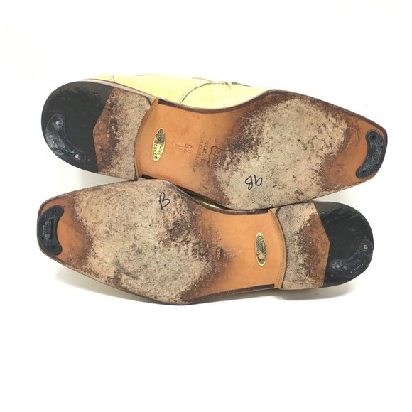 Belvedere Oxfords Shoes Size 9.5 Yellow Crocodile main image 4